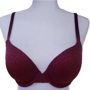 Victoria's Secret Wear Every Where Lightly Lined T-shirt Bra‎ Lace Leopard 34D